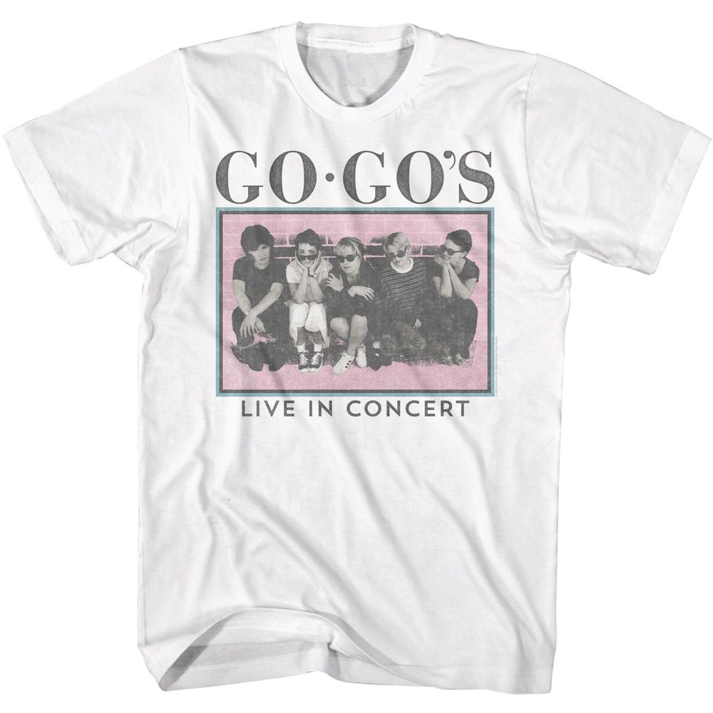 The Gogos - Live In Concert - Short Sleeve - Adult - T-Shirt - clothing by TeeHivey.com