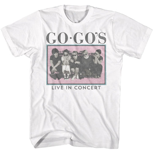 The Gogos - Live In Concert - Short Sleeve - Adult - T-Shirt - clothing by TeeHivey.com