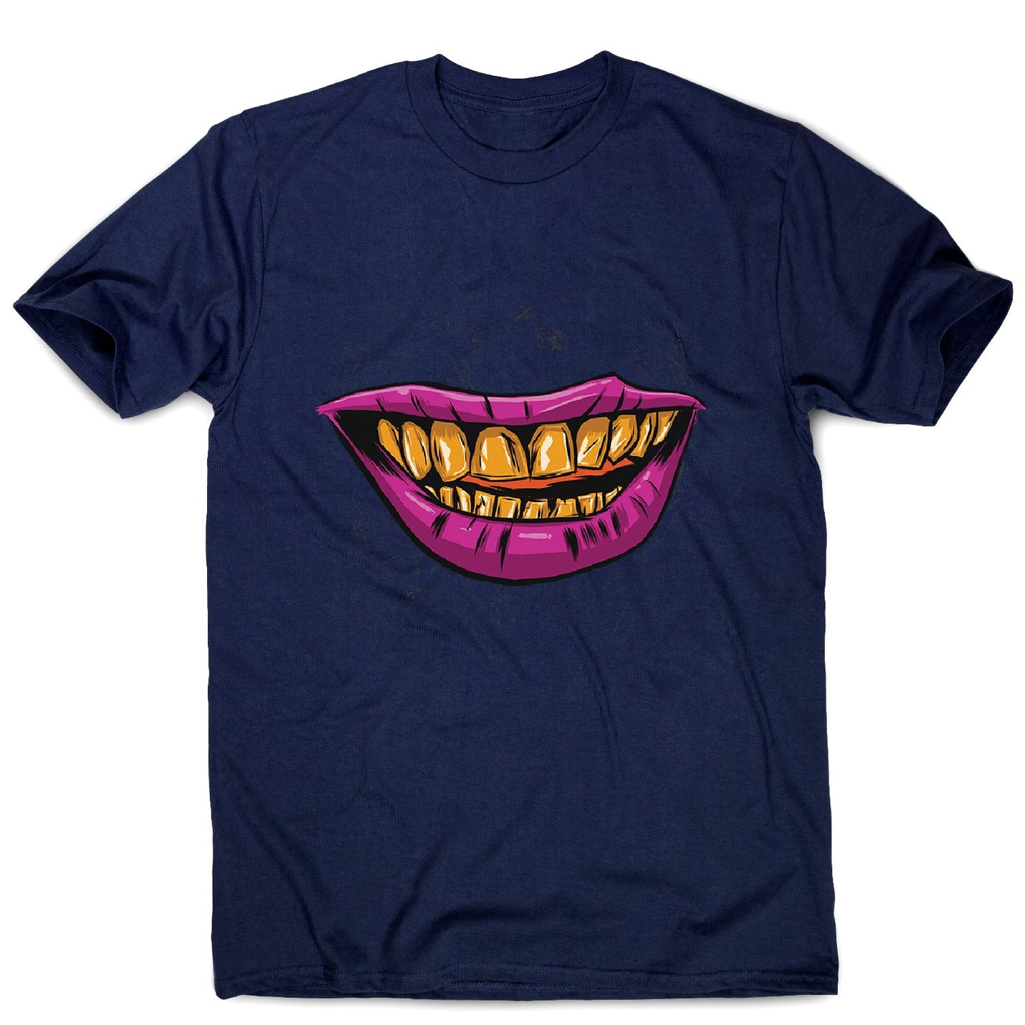 Golden smile - men's funny illustrations t-shirt