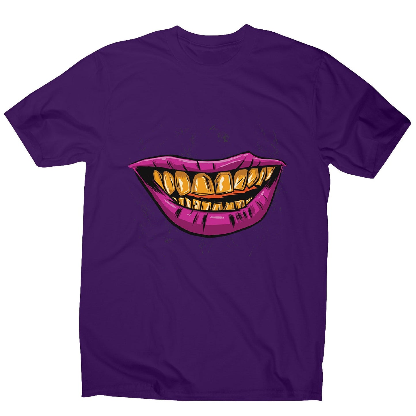 Golden smile - men's funny illustrations t-shirt