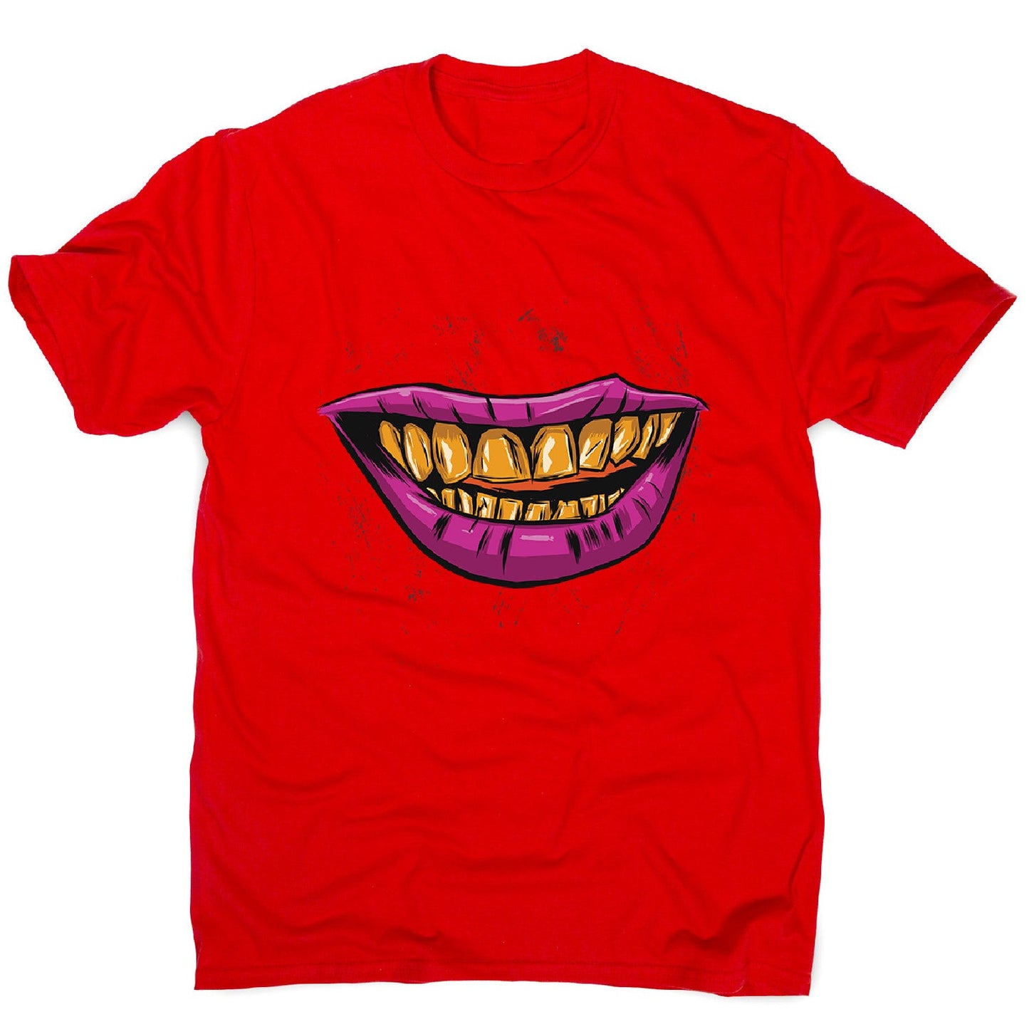 Golden smile - men's funny illustrations t-shirt