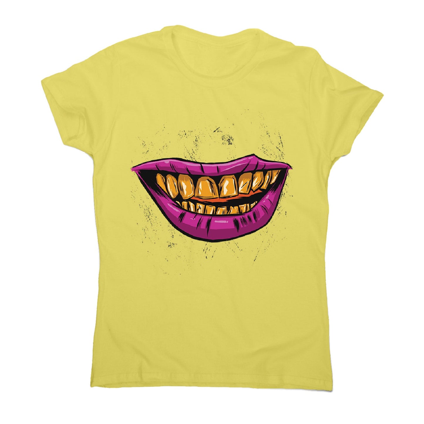 Golden smile - women's funny illustrations t-shirt