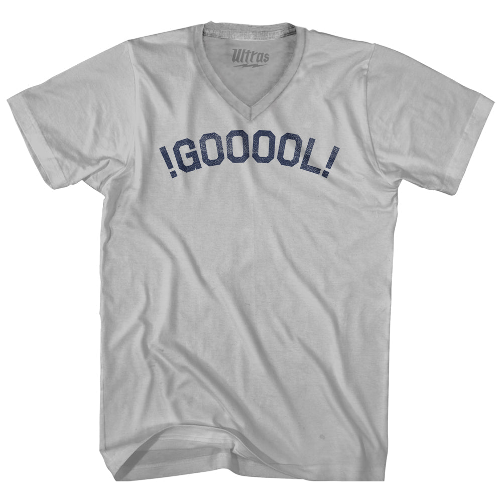 !GOOOOL! Soccer Adult Tri-Blend V-neck T-shirt Style005
