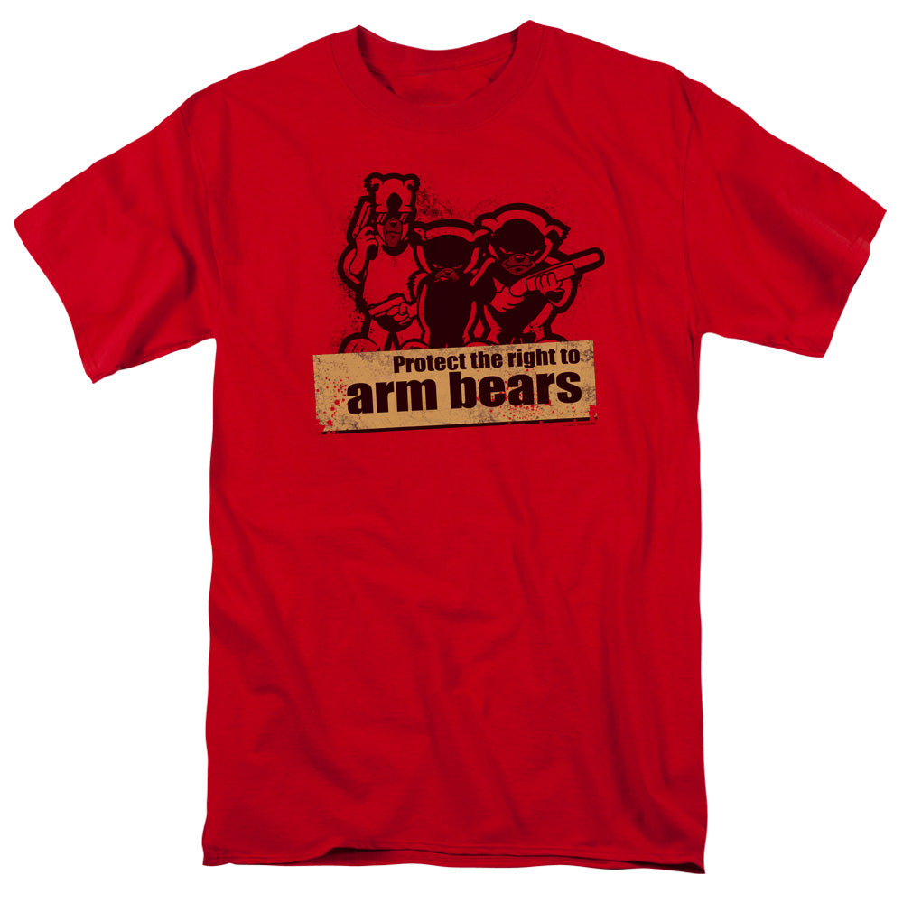 Arm Bears Mens T Shirt Red