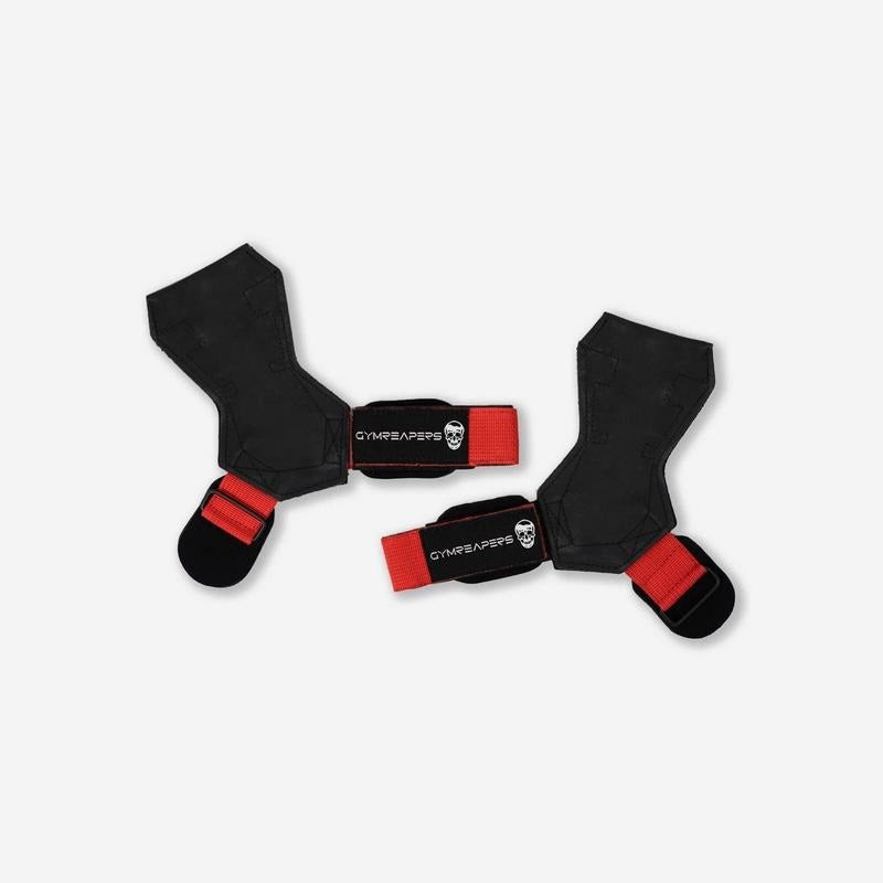 GYMREAPERS Lifting Grips - Red, Durable Materials for Improved Workouts