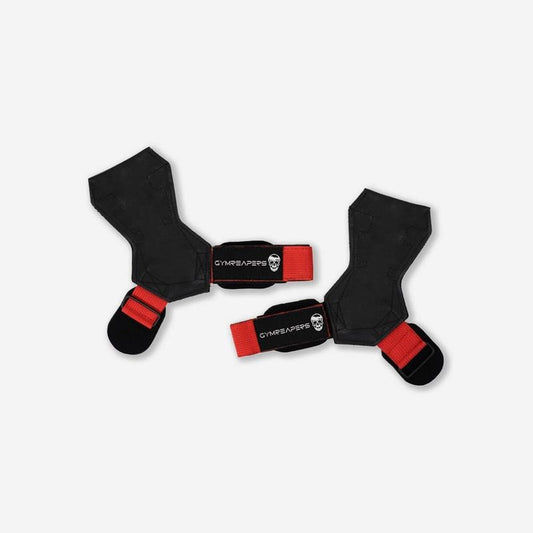 GYMREAPERS Lifting Grips - Red, Durable Materials for Improved Workouts