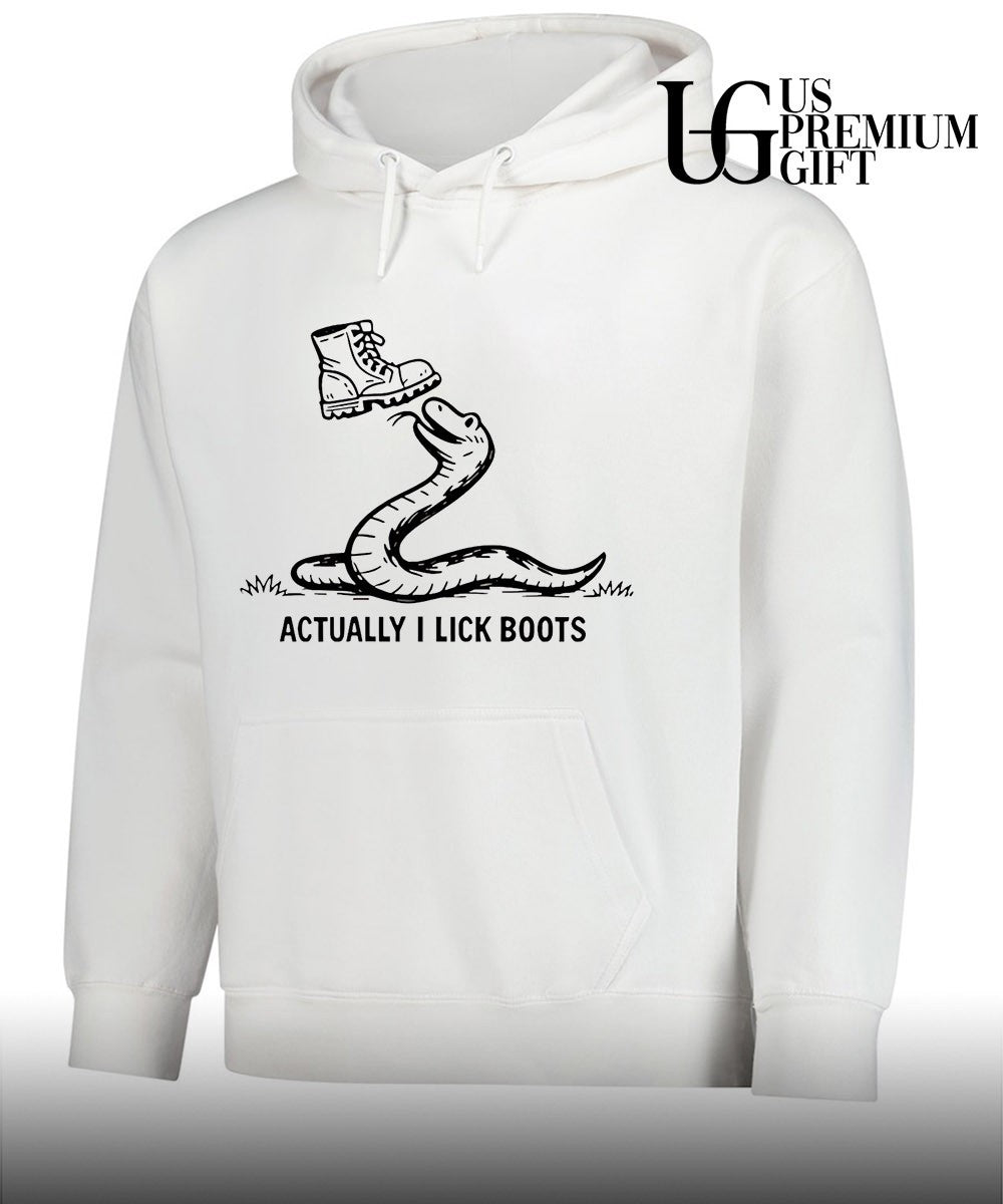 Gadsden Flag Snake Actually I Lick Boots shirt