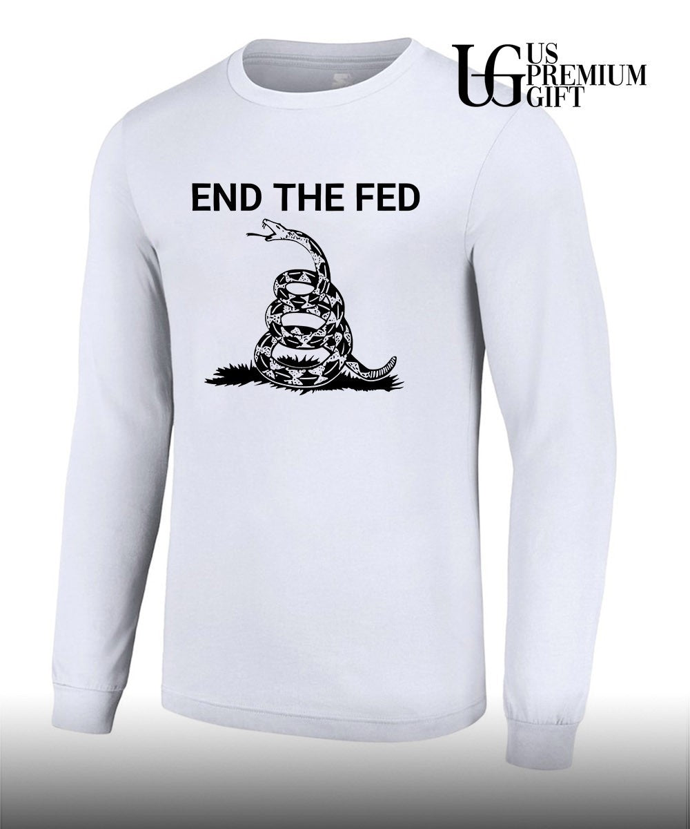 Gadsden Flag Snake End The Fed shirt