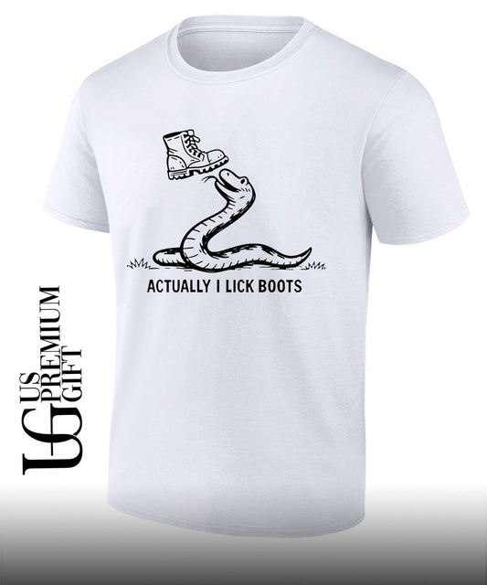 Gadsden Snake Boot Symbolism Actually I Lick Boots shirt