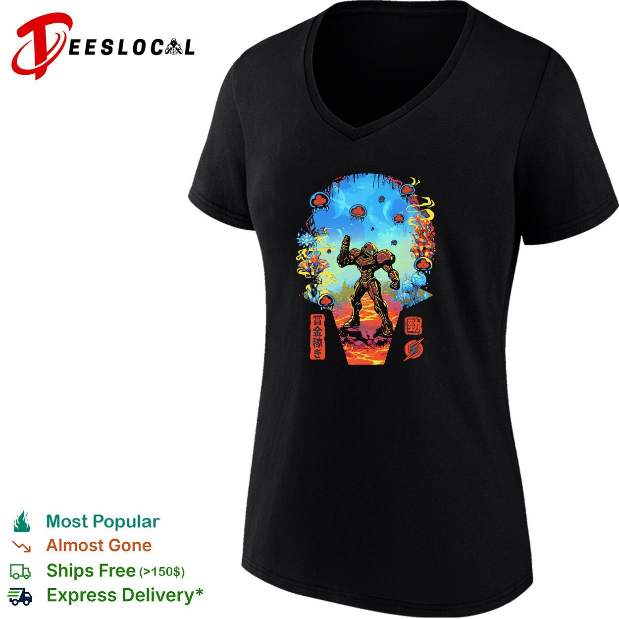Galactic Hunter Samus Aran from Metroid shirt