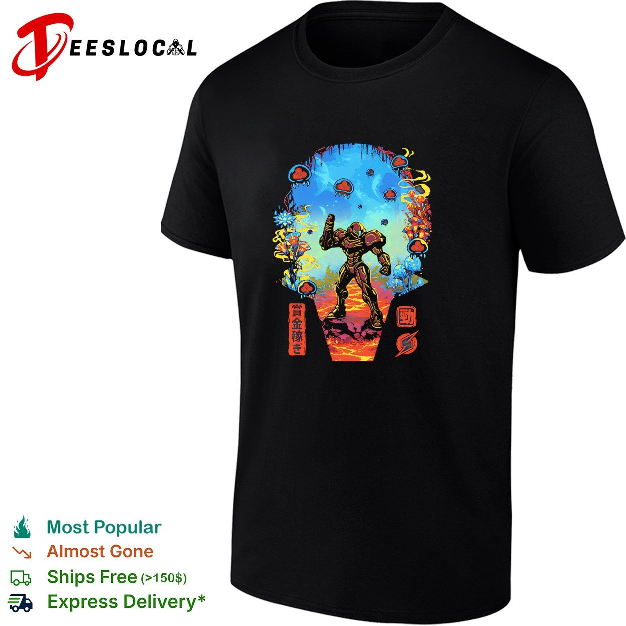 Galactic Hunter Samus Aran from Metroid shirt