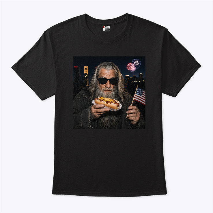 Gandalf Wizard Hot Dog 4th Of July T Shirt