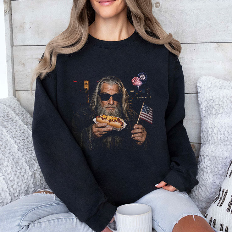 Gandalf Wizard Hot Dog 4th Of July T Shirt