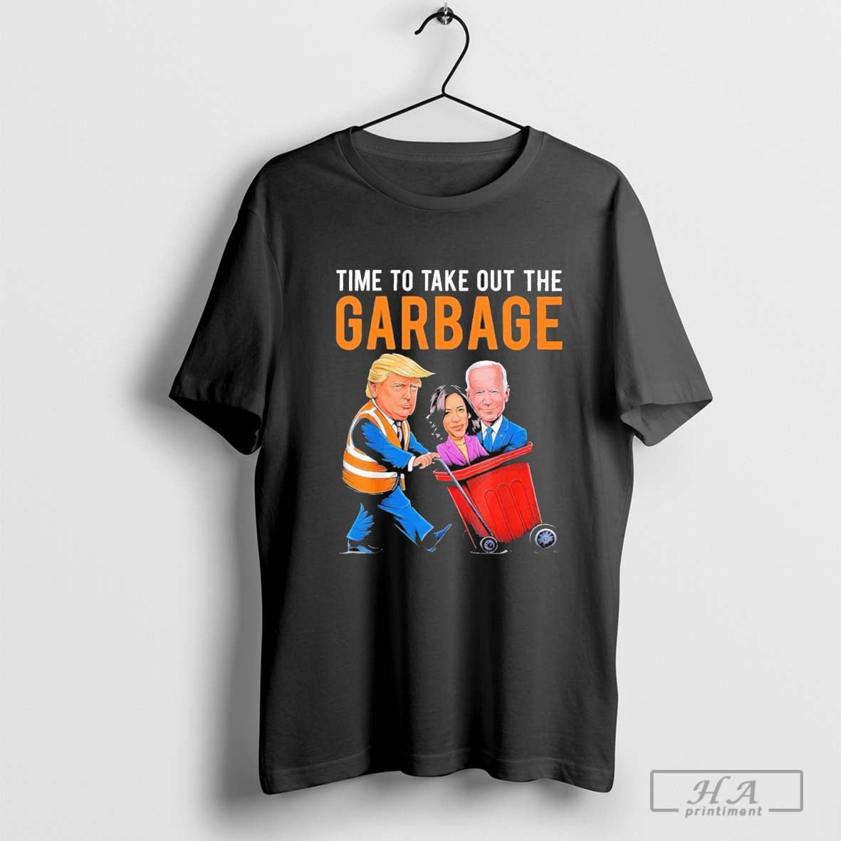 Garbage For Trump 2024 Funny Time To Take Out Garbage Biden - clothing by TeeHivey.com