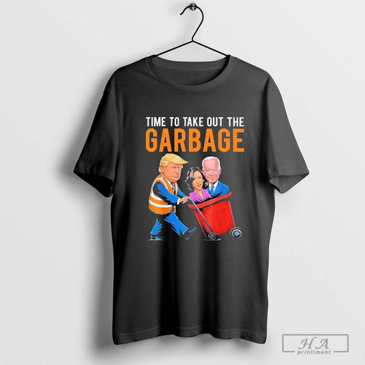 Garbage For Trump 2024 Funny Time To Take Out Garbage Biden - clothing by TeeHivey.com