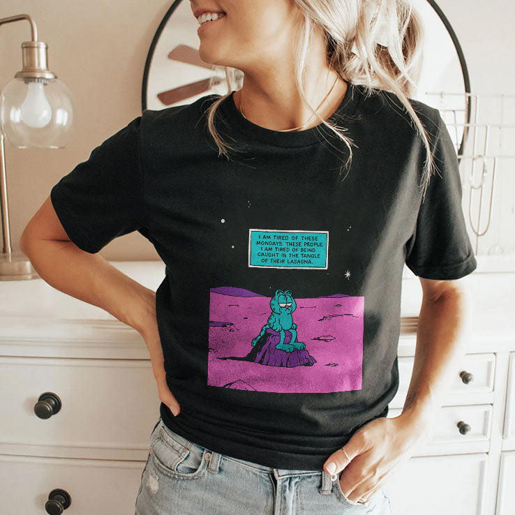 Garfield I Am Tired Of These Mondays T Shirt