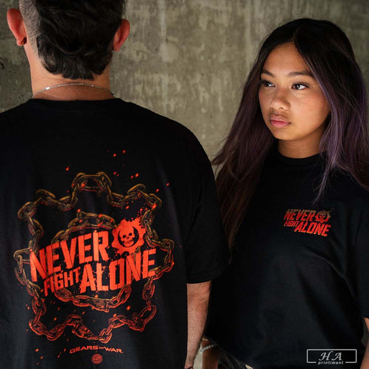 Gears Of War Never Fight Alone Year 2 - clothing by TeeHivey.com