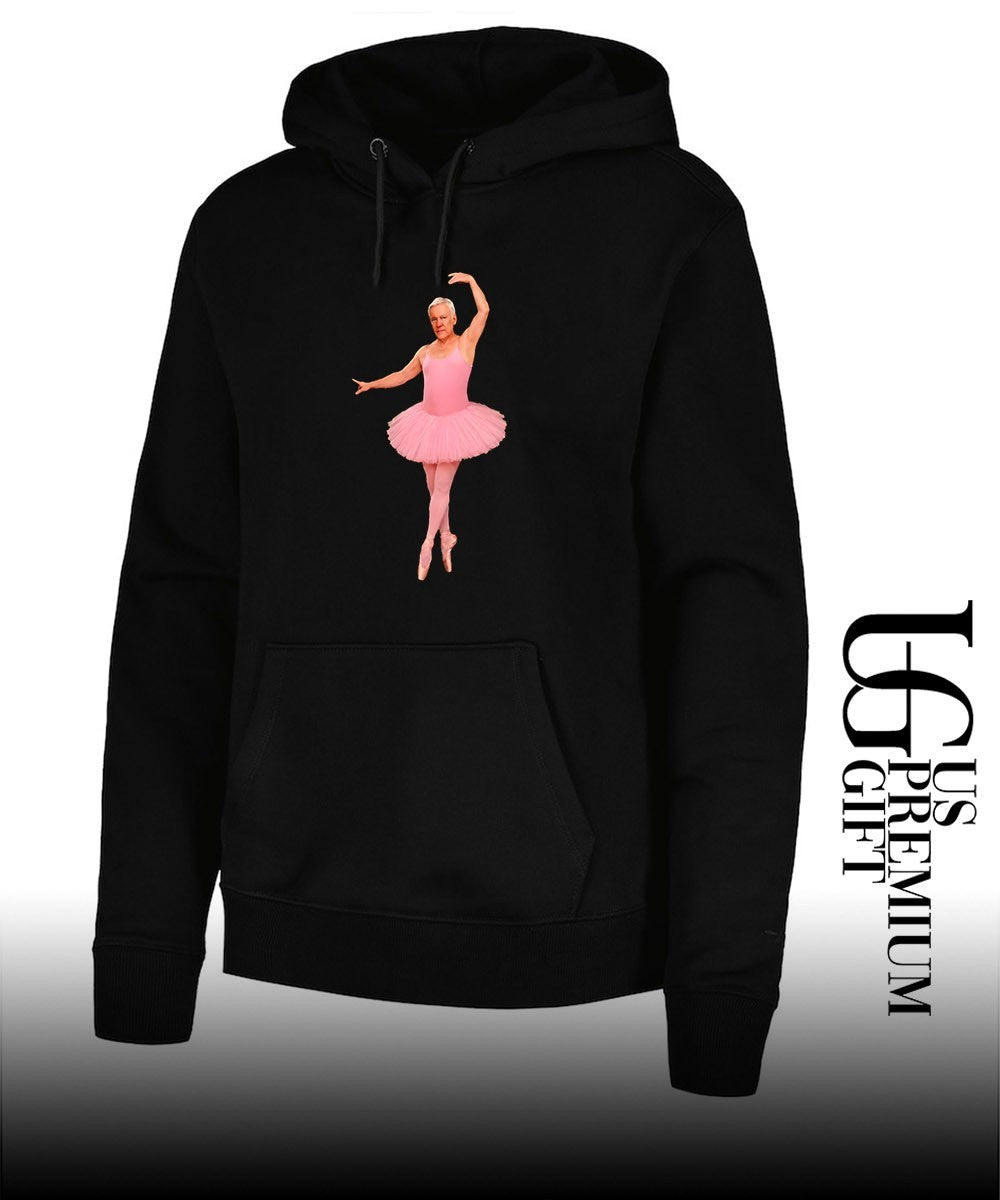 Geddy Lee wearing Pink Ballerina Alex Lifeson shirt