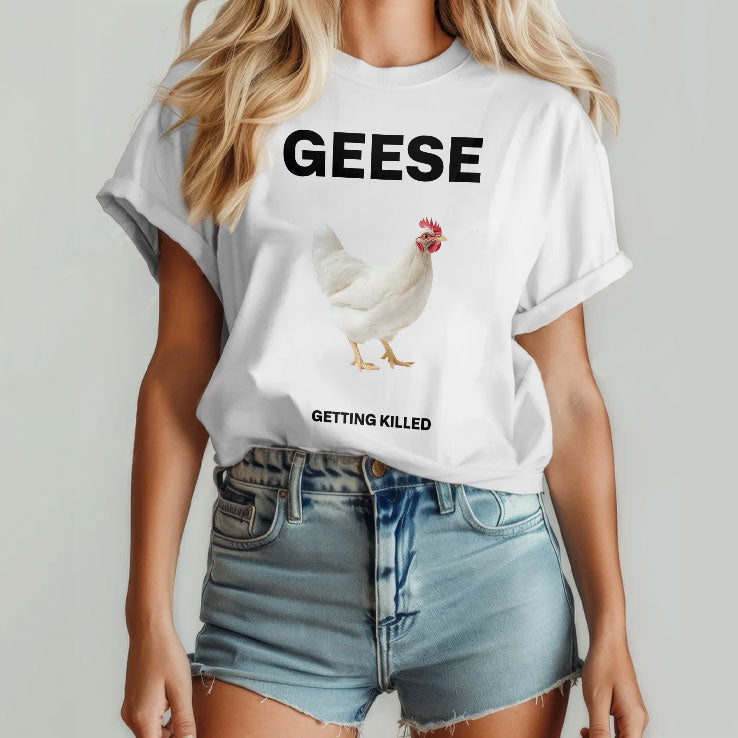 Geese Getting Killed I Should Burn In Hell T Shirt