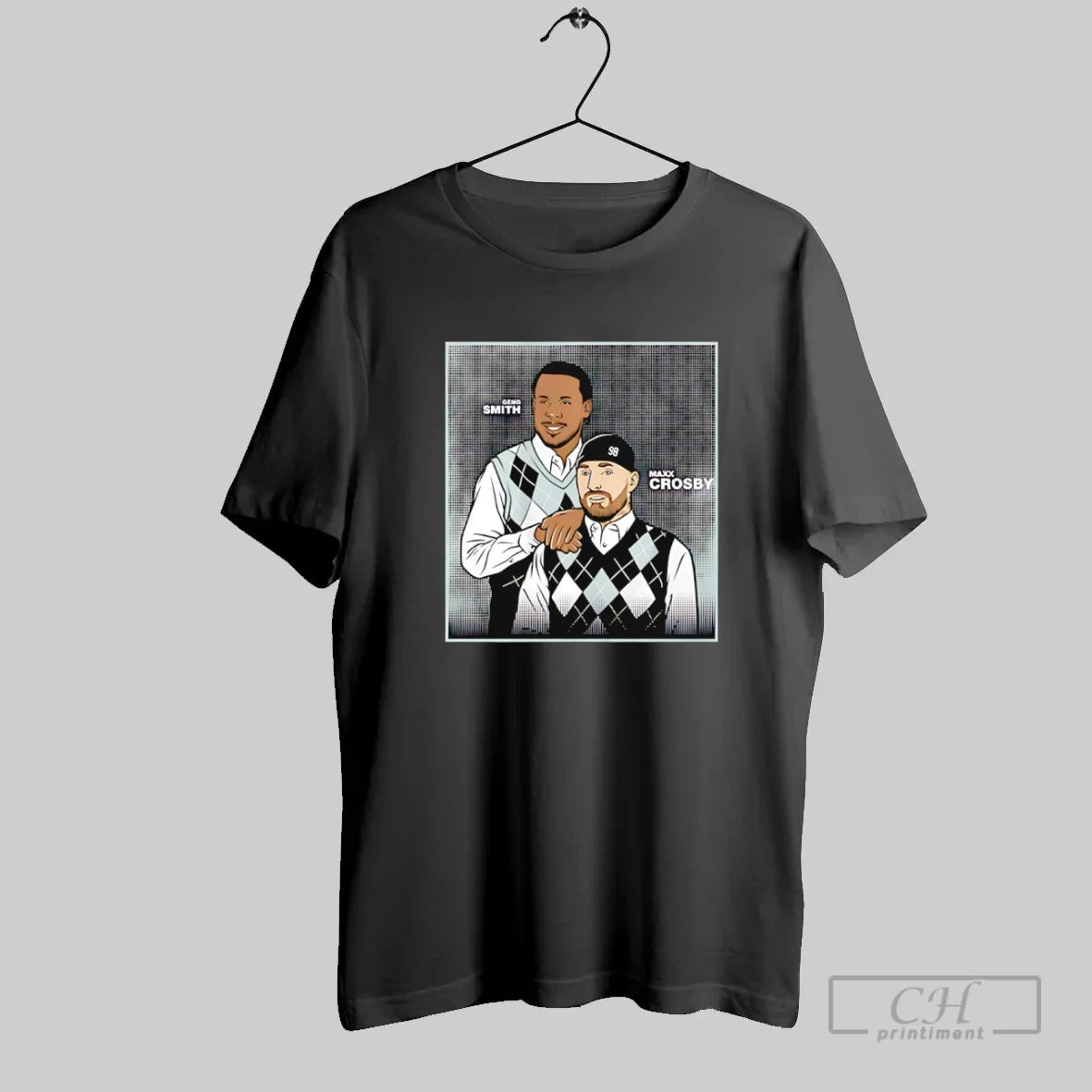 Geno Smith And Maxx Crosby Step Brothers Family Portrait - clothing by TeeHivey.com