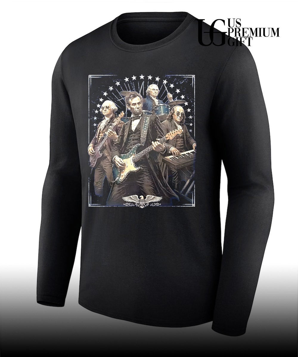 George Washington Abraham Lincoln Thomas Jefferson Benjamin Franklin shirt