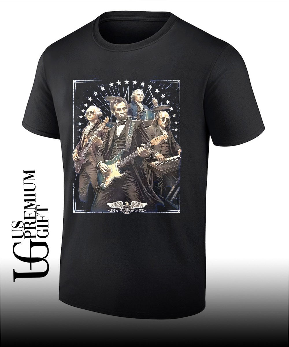 George Washington Abraham Lincoln Thomas Jefferson Benjamin Franklin shirt