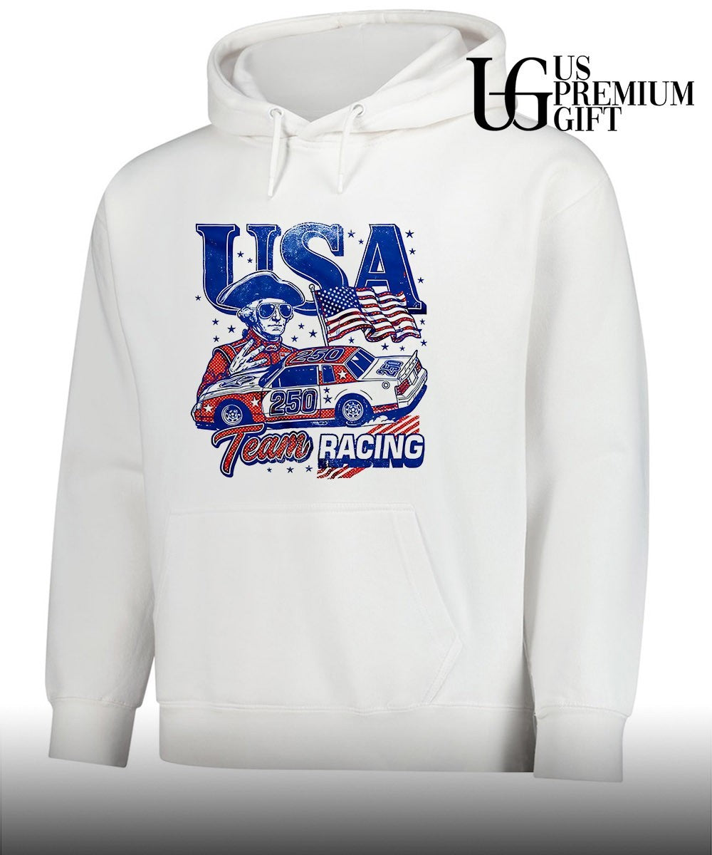 George Washington Team USA Racing shirt