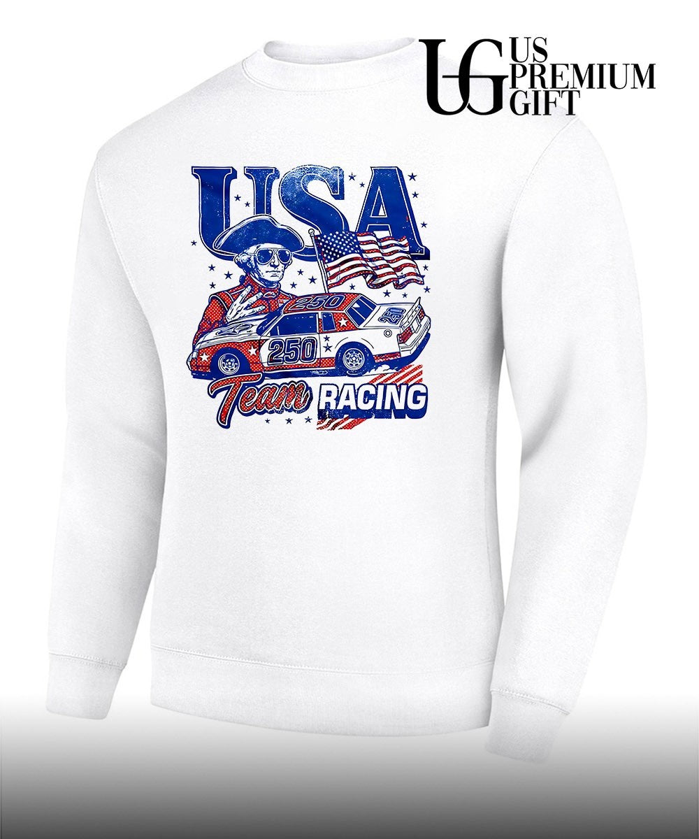 George Washington Team USA Racing shirt