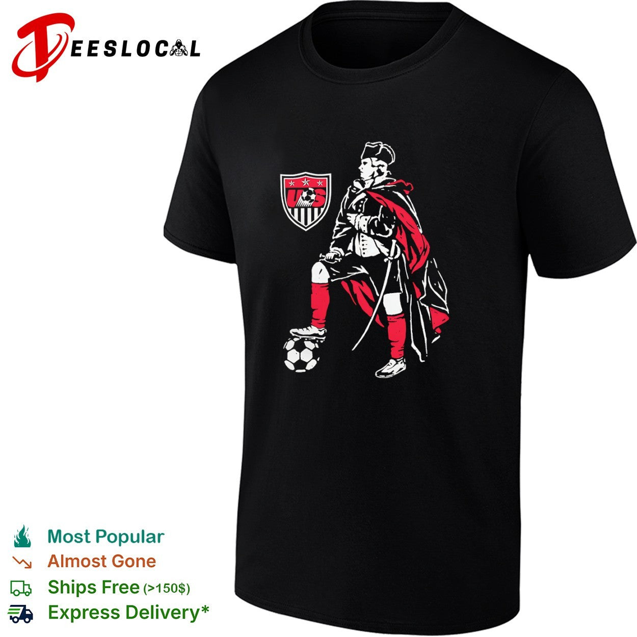 George Washington US Soccer Federation shirt
