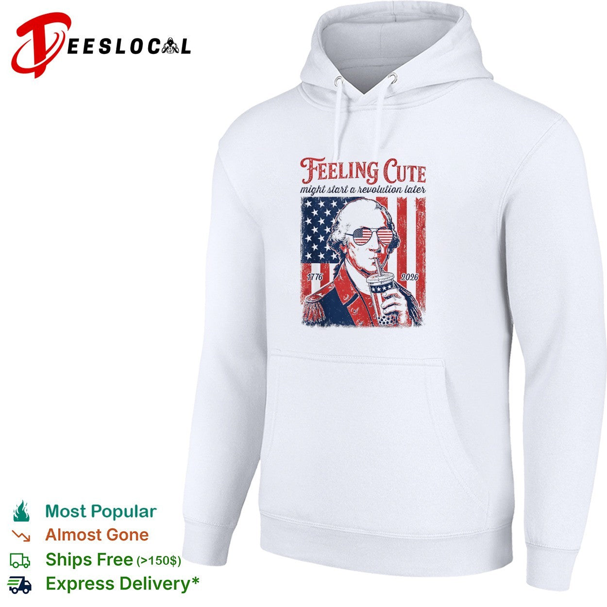 George Washington feeling cute might start a revolution later shirt