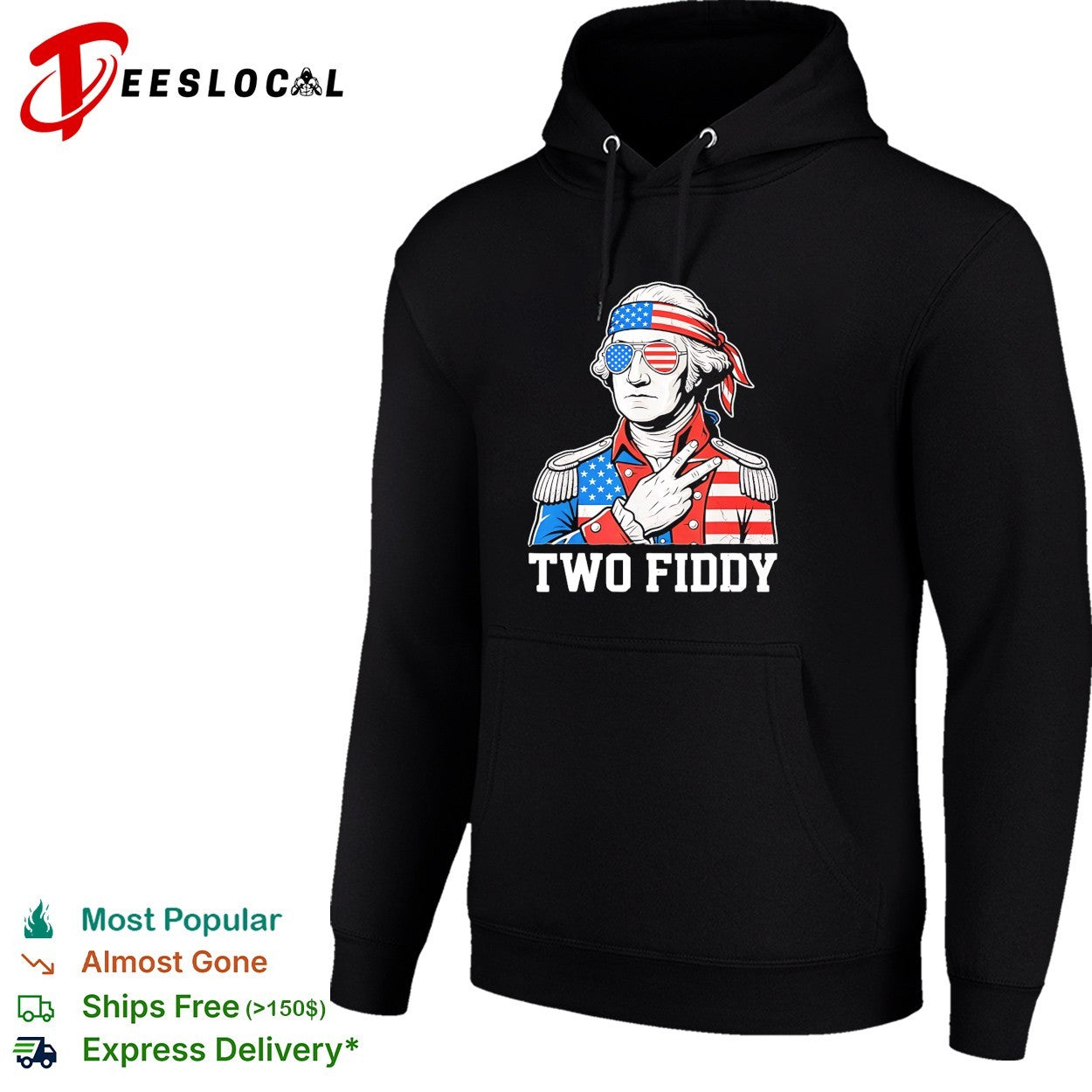 George Washington two fiddy shirt