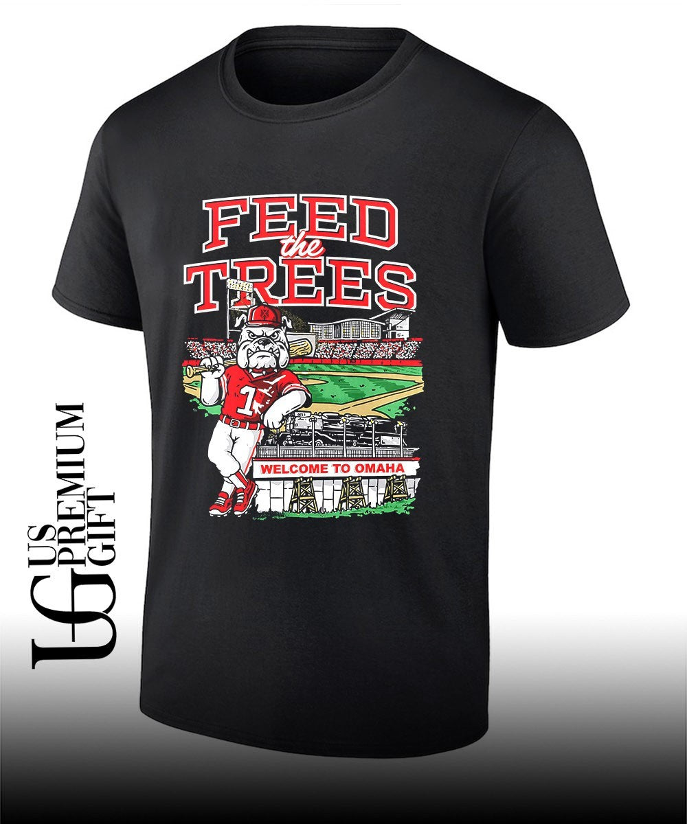 Georgia Bulldogs College World Series Feed the Trees Welcome to Omaha mascot shirt