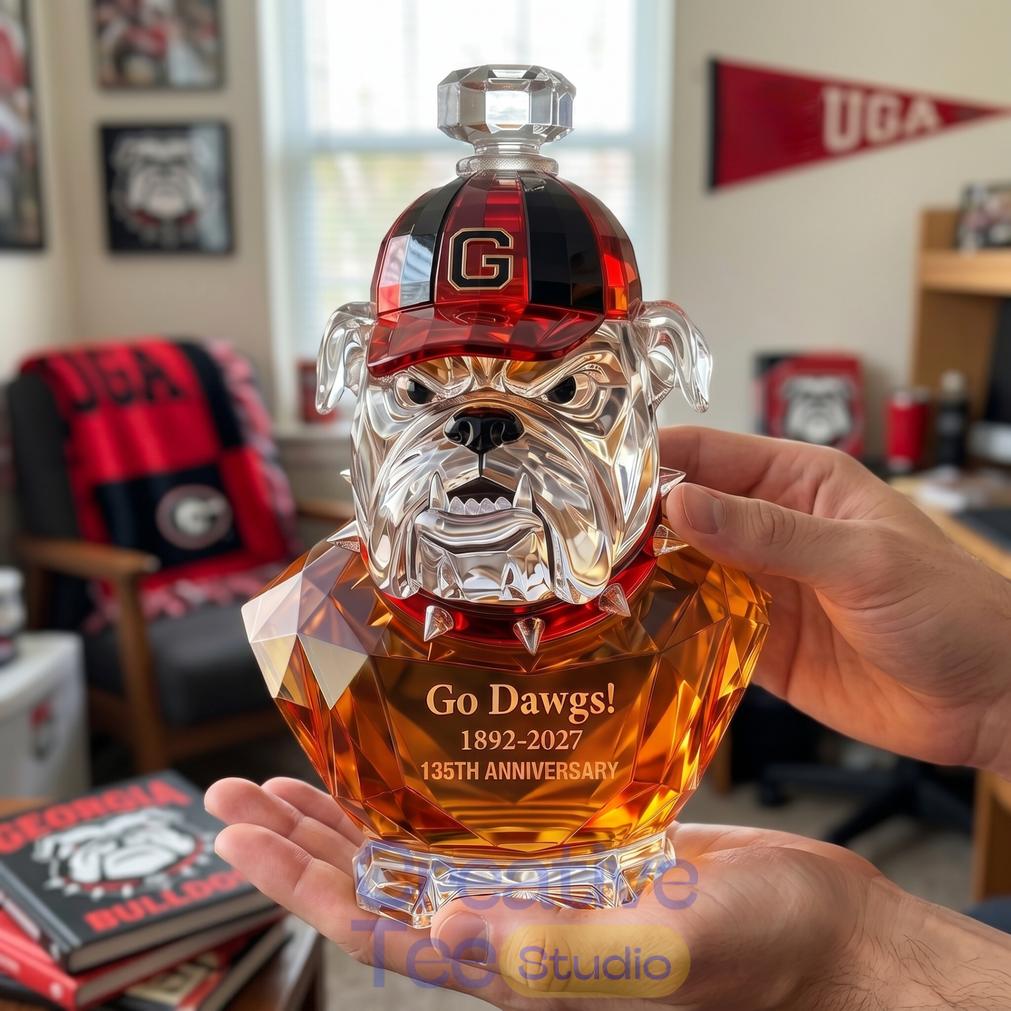 Georgia Bulldogs Go Dawgs! 135th Anniversary Whiskey Bottle