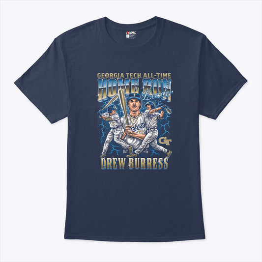 Georgia Tech All-Time Home Run Leader Drew Burress T Shirt