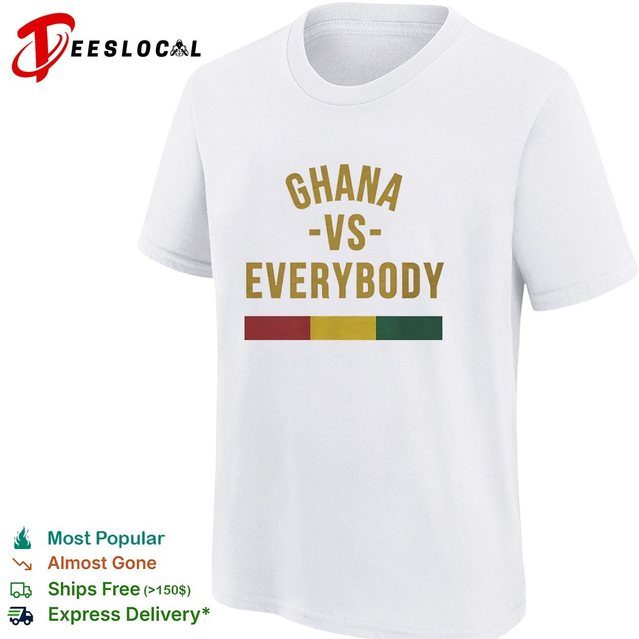 Ghana vs everybody flag soccer pride shirt