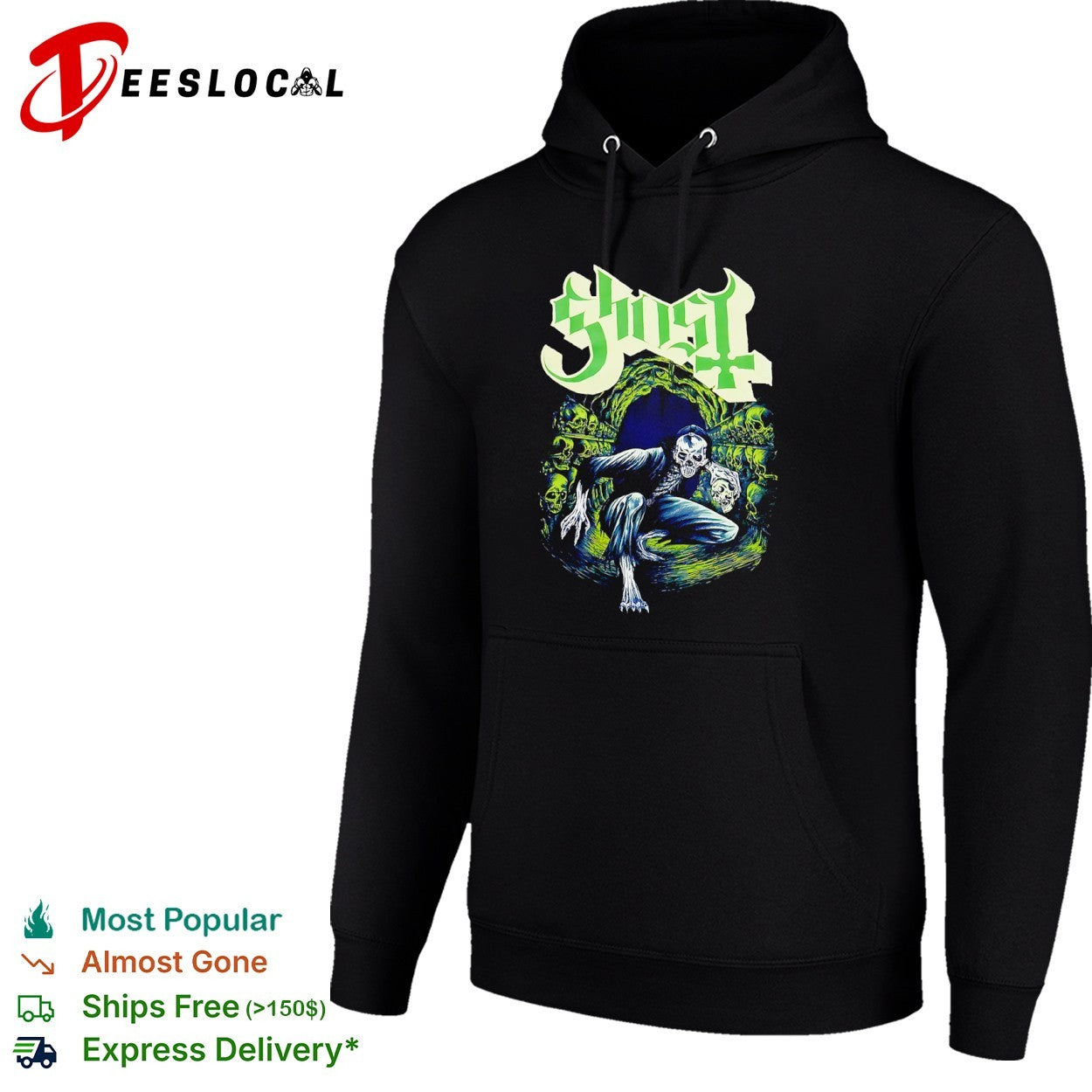 Ghost Band Skeleton Skull Catacombs shirt