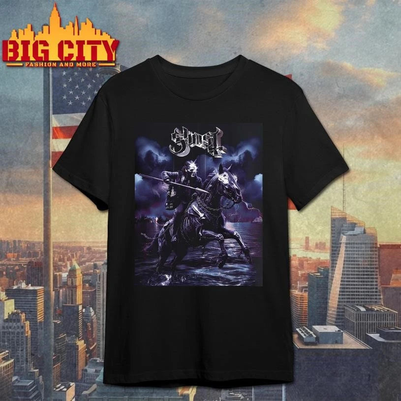 Ghost Papa V Perpetua Skeletour 2026 The Horsemen Art Shirt