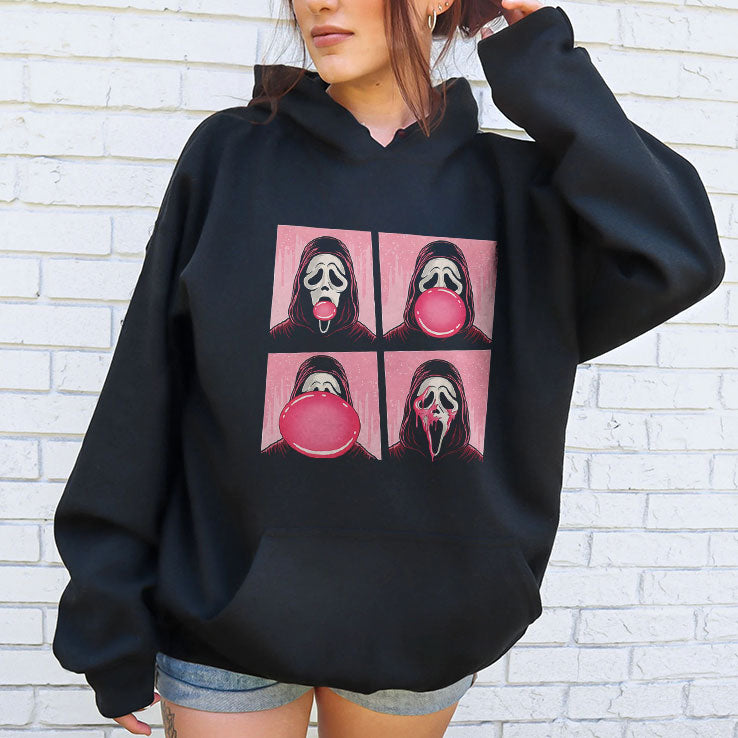 Ghostface Bubble Pink Gum Halloween Shirt