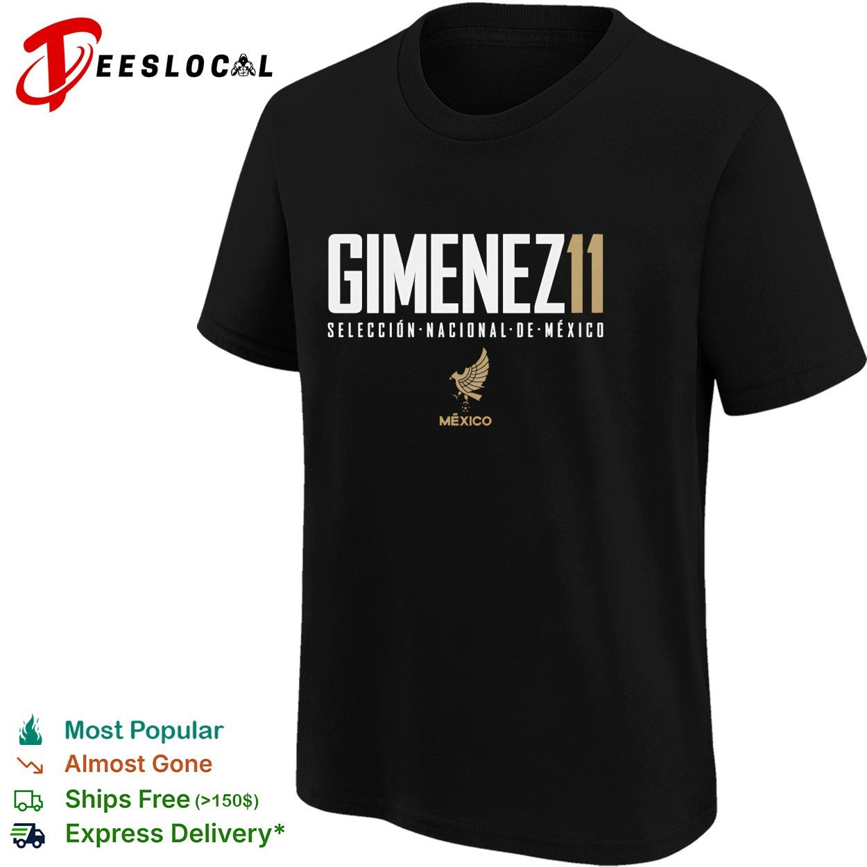 Gimenez 11 Mexico Seleccion Nacional soccer shirt