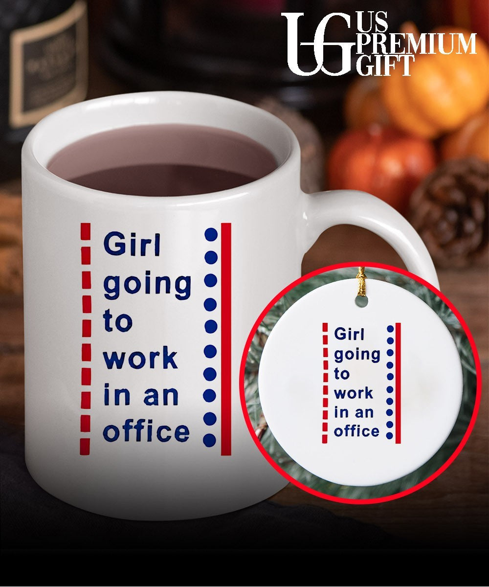 Girl going to work in an office shirt