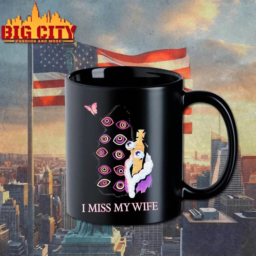 Glitch Productions I Miss My Wife Graphic Art Shirt