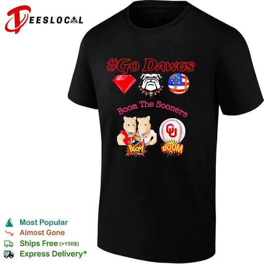 Go Dawgs Georgia Bulldogs Boom the Oklahoma Sooners shirt