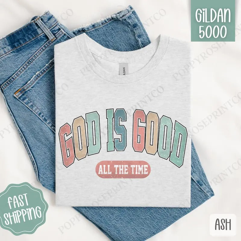 God is Good Shirt Gildan, Religious Tee, Christian Women's Tshirt Plus Sizes