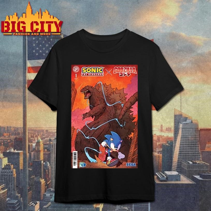 Godzilla Sonic Comic Shirt