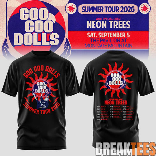 Goo Goo Dolls Summer 2026 North American Tour Limited T-Shirt