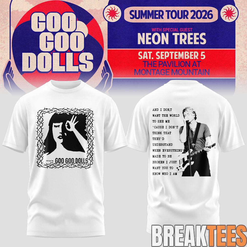 Goo Goo Dolls Summer 2026 North American Tour Limited T-Shirt