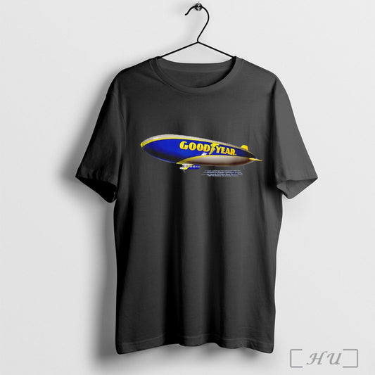 Goodyear Iconic Advertising Blimp T Shirt