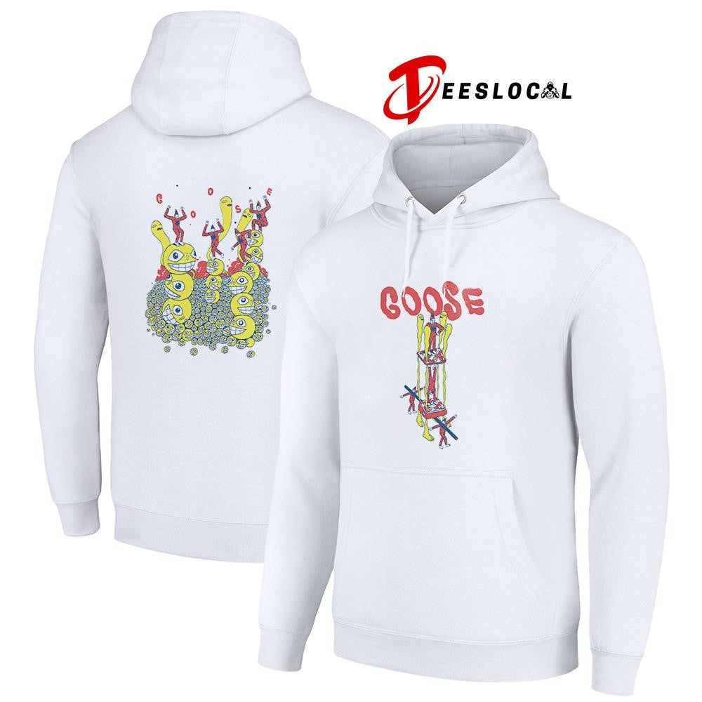 Goose Holiday drop drop Smiley heads graphic shirt