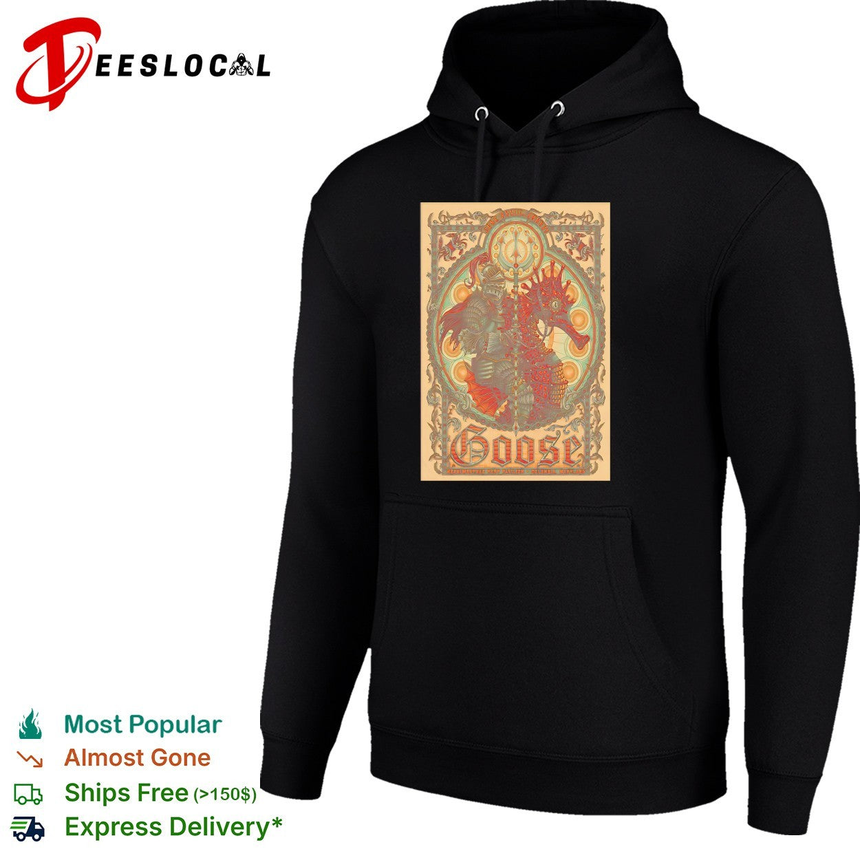 Goose band knight on horse poster shirt