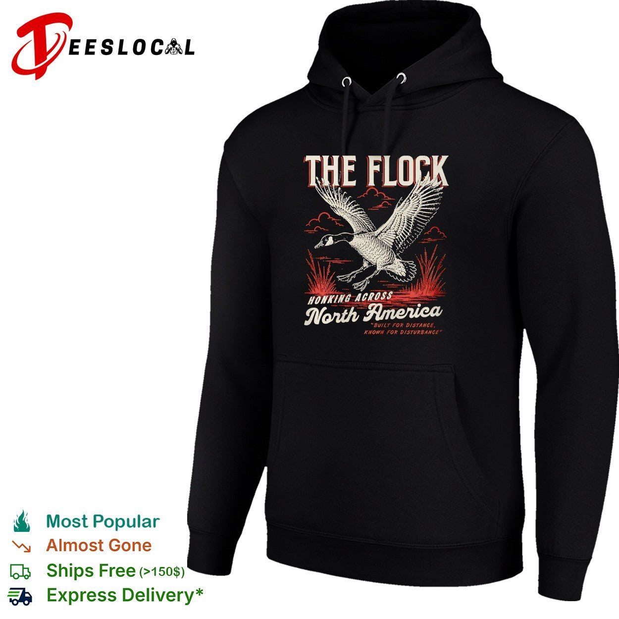 Goose flying the flock honking across North America shirt